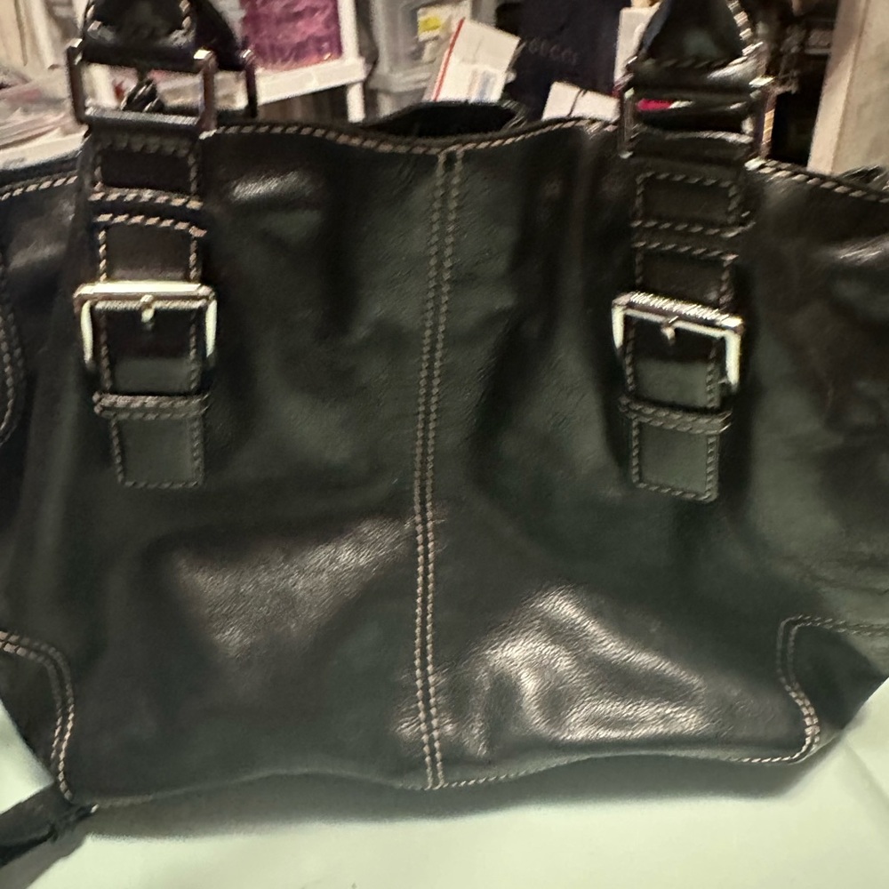 Michael Kors large Brookville tote bag. Gorgeous black pebble leather 15 x 12 - Picture 4 of 10